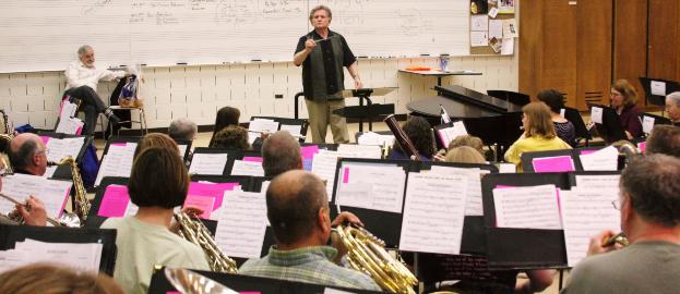 Curnow rehearsing WINDS