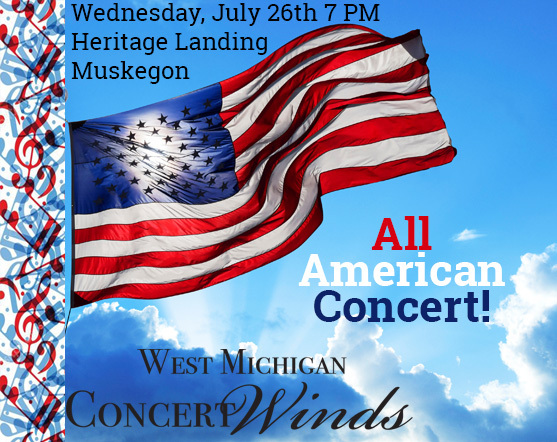  July 26, 2023 7PM The Summer WINDS Present - All-American!